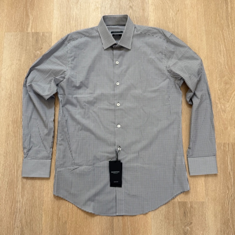 Bugatchi Men's 16-34/35 Long Sleeve Button Down‎ Shirt NWT $179